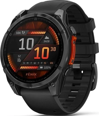 GARMIN fenix® 8 - 47 mm AMOLED GPS Premium Multisport GPS Uhr Schiefergrau