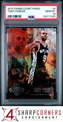 Panini Court Kings #5 2013 Tony Parker Spurs Hof Pop 1 PSA 10 Foto 1 de 2