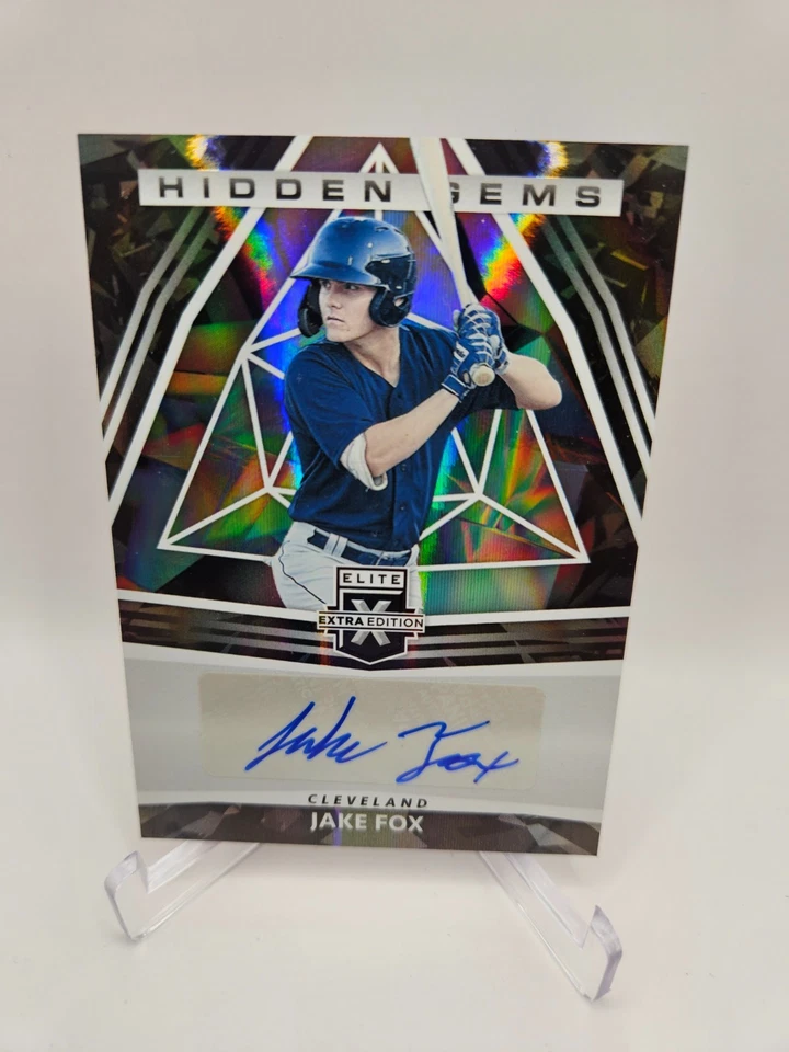 2022 panini jake fox auto #hg.jf diamond baseball card - Image 1 of 1