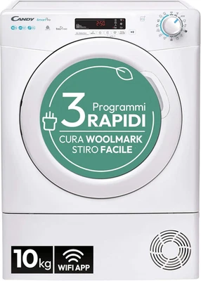 Smart Pro Asciugatrice 10 Kg a Pompa Di Calore, Libera Installazione, Classe A++ - Immagine 1 di 4