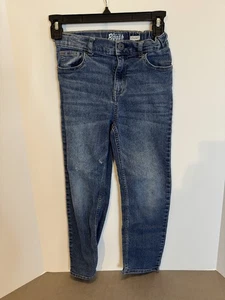 OshKosh Bgosh Girls Denim Straight Cut Jeans Size 8 Regular Adjustable - Picture 1 of 4