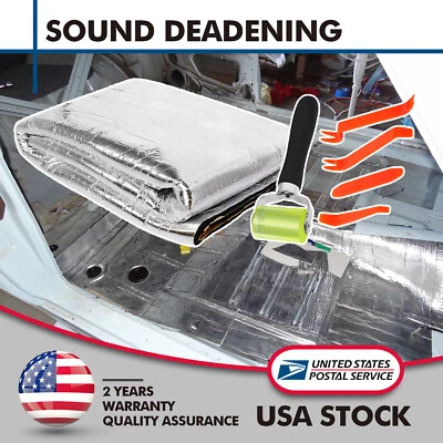 Sound Deadener Noise Proof Car Van Insulation Auto Heat Shield Self-Adhesive - Image 1 of 4