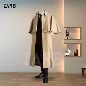 Abrigo con Capa Victoriano Inverness Para Hombre | Estilo Garrick Coachmen | Lana Beige - ZARB - Imagen 1 de 9