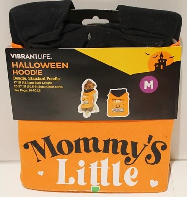 VibrantLife Perro Sudadera con Capucha Suéter Ropa MEDIANA Halloween Calabaza 17" Espalda Foto 1 de 4