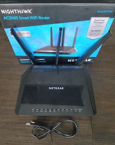 NETGEAR Nighthawk AC2600 (R7400) Smart Wi-Fi Gaming Router with Box, Pre-Owned - Picture 1 of 9