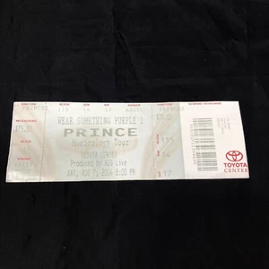 Prince Musicology Tour Ticket Stub Toyota Center Aug 7, 2004. - Picture 1 of 2