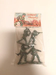 Vintage Combat Troops Plastic Army Men Soldiers NOS Hong Kong BB - Picture 1 of 5