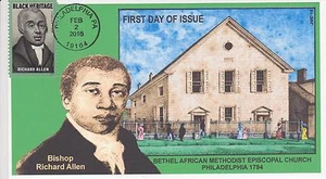 JVC CACHETS - 2016 RICHARD ALLEN AUSGABE ERSTTAGSBRIEF FDC-STIL #1 SCHWARZ HERITAGE - Bild 1 von 1