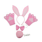 4 Pcs Rabbit Ears Tail Bow Ties Tail Set Costume Headband Kids Rabbit Costume