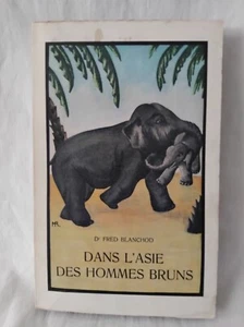 DANS L'ASIE DES HOMMES BRUNS VOYAGE AUX INDES BLANCHOD 1947 GRAVURES CARTE - Picture 1 of 4
