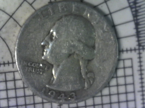 1943  -D Washington silver quarter No cost shipping and tracking Cover