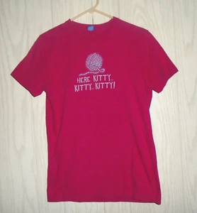 Hollister Here Kitty Kitty Kitty! T-shirt rossa punto singolo vintage taglia S - Foto 1 di 6