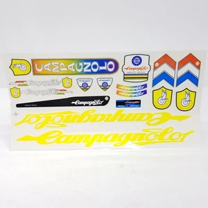 Campagnolo Decals Sticker Set Bicycle Cycling Yellow Red Blue Italy Frame Race - Picture 1 of 7