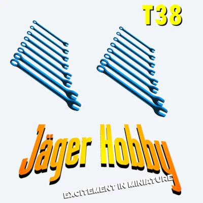 T38 – Spanner for Automotive, Workshop, and Mechanical Dioramas - Image 1 of 4