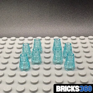 Lego nuovo 1x1 trasparente cono azzurro chiaro x8 mattoncino 64288 - Foto 1 di 4