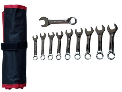 10 pc Combination Stubby Wrench Set - METRIC - Image 1 of 3