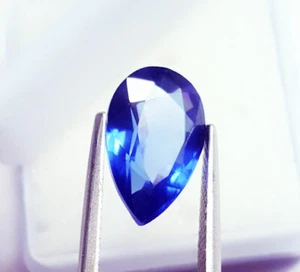 Zafiro azul natural 6,92 quilates certificado zafiro piedras preciosas sueltas AA+ gemas de calidad - Imagen 1 de 9