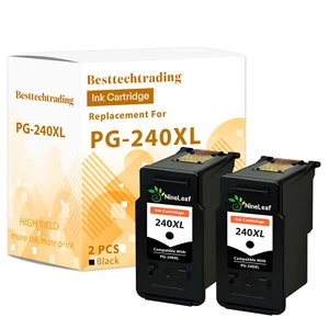 Cartucho de tinta negro 2 piezas PARA Canon PG-240XL Pixma MG3120 MG3220 MG4120 MX 439 472 - Imagen 1 de 10