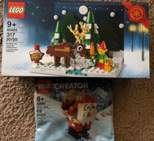 Lego limitiert 40484 und 30580 - Weihnachtsmann Vorgarten mit Elfenfigur und Weihnachtsmann  - Bild 1 von 8