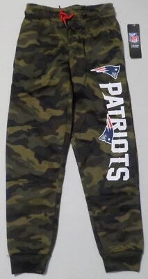 NEW ENGLAND PATRIOTS YOUTH SWEATPANTS S M L XL CAMO NWT POLYESTER POCKETS - Image 1 of 2