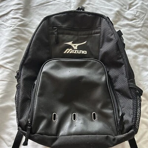 Mizuno Black Sports Backpack Softball Baseball Bag - Picture 1 of 5