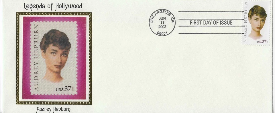 Unsigned Colorano # 3786 Legends of Hollywood Audrey Hepburn # 10 envelope - Image 1 of 1