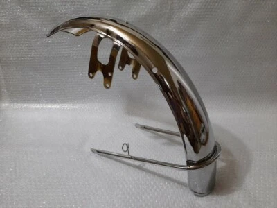 Suzuki GT250 GT 250 Front Fender Mud Guard A/B/C 1975 1976 1977 1978 New Chrome. - Image 1 of 4