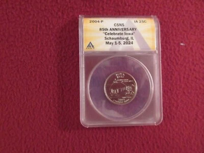 SAMPLE Quarter SLAB - 2004-P ANACS Central States 85th Anniversary May 1-5, 2024 - Image 1 of 4