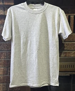 Vintage jerzees T-Shirt Adult S Gray New Short Sleeve Blank 1990's Y2K 50/50 - Picture 1 of 5
