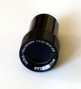 Objetivo para proyector de películas 8 mm Bauer Vario Travenon 1:1,3 / 16,5-29 Will-Wetzlar - Imagen 1 de 1
