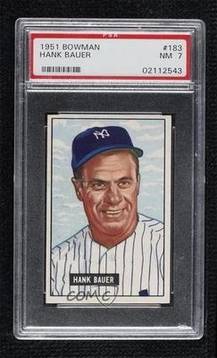Bowman Hank Bauer 1951 #183 PSA 7 Foto 1 de 3