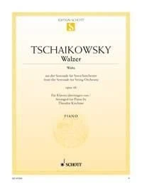 Wals Opus 48 Pyotr Ilyich Tchaikovsky Book [Softcover] Piano Schott Music - Image 1 of 4