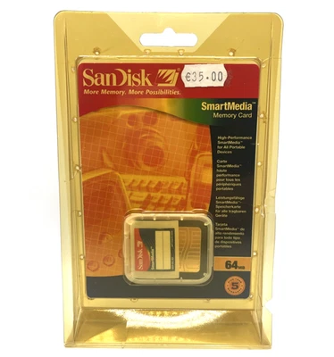 SanDisk SmartMedia ID 64MB SDSM-64 Camera Memory Card, New Open Box - Image 1 of 4