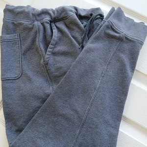 Old Navy Fleece Jogger Jogginghose XL anthrazit grau elastischer Kordelzug Taschen - Bild 1 von 13