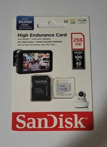 SanDisk High Endurance Card Micro SD 256gb - Picture 1 of 2