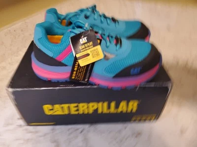 Zapatilla deportiva CAT Quake Comp Toe azul talla 5 nueva en caja  Foto 1 de 3