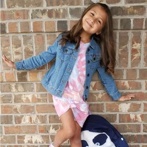 Carters Blue Denim Jacket Girls Classic School Time Lightweight Size 14 - Picture 1 of 6
