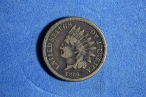 1860 Indian Head Cent #M23586 - Picture 1 of 2