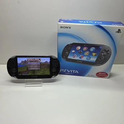 Consola portátil Sony PlayStation Vita negra (PCH-1100) 3G/Wi-Fi OLED [Japón] Foto 1 de 4
