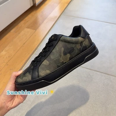 НОВЫЕ мужские Coach высокая линия кроссовок в подпись камуфляж печать камуфляж CZ556 выбрать размер - Изображение 1 из 4