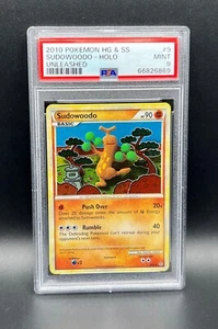 Pokemon PSA 9 IN PERFETTE CONDIZIONI Sudowoodo 9/95 Foglio olografico Liberato 2010 S#6869 - Foto 1 di 2