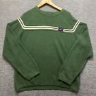 Abercrombie & Fitch Sweater Mens XL Green Muscle Thick Heavy Cotton Acrylic