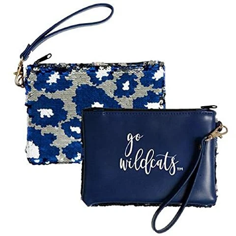 Kentucky Claire 2 sided Vegan Leather - Sequin Clutch Wristlet by Desden Cover