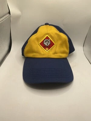 Yellow And Blue Boy’s Cub Scouts Wolf Hat Adjustable Size Small To Medium. - Image 1 of 4