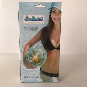 NIB Gold Holograhic Glitter Inflatable Jumbo Beach Ball Pool Candy- Free Ship - Picture 1 of 5
