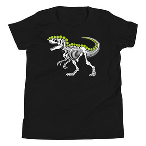 Pickleball Tyrannosaurus T Rex Funny Pickle Ball Dinosaur Lover Youth T-Shirt - Picture 1 of 6