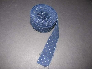 Quilt Binding 5 yards Blue with heart Die Cut Handmade Quilting cotton #159-1023 - Picture 1 of 1