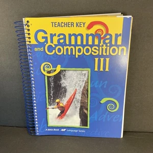 A Beka Grammar and Composition III TEACHER KEY 4th ED Homeschool Book - Picture 1 of 11