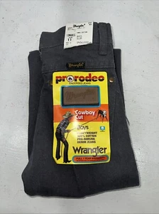 New Boys Grey Wrangler Pro Rodeo Cowboy Cut Denim Jeans. 11/23 1/2 B-37 - Picture 1 of 9
