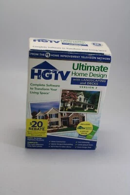 HGTV ULTIMATE Home Design with Landscaping and Decks, V3  Windows XP, 7 or 8 10 - Image 1 of 3